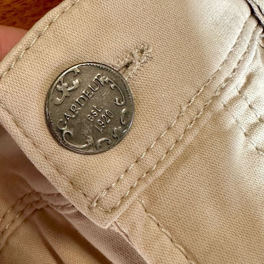 Atelier Gardeur NEVIO-8 Pants Mens 35/34 Regular Fit Beige Printed Lining - Picture 8 of 16